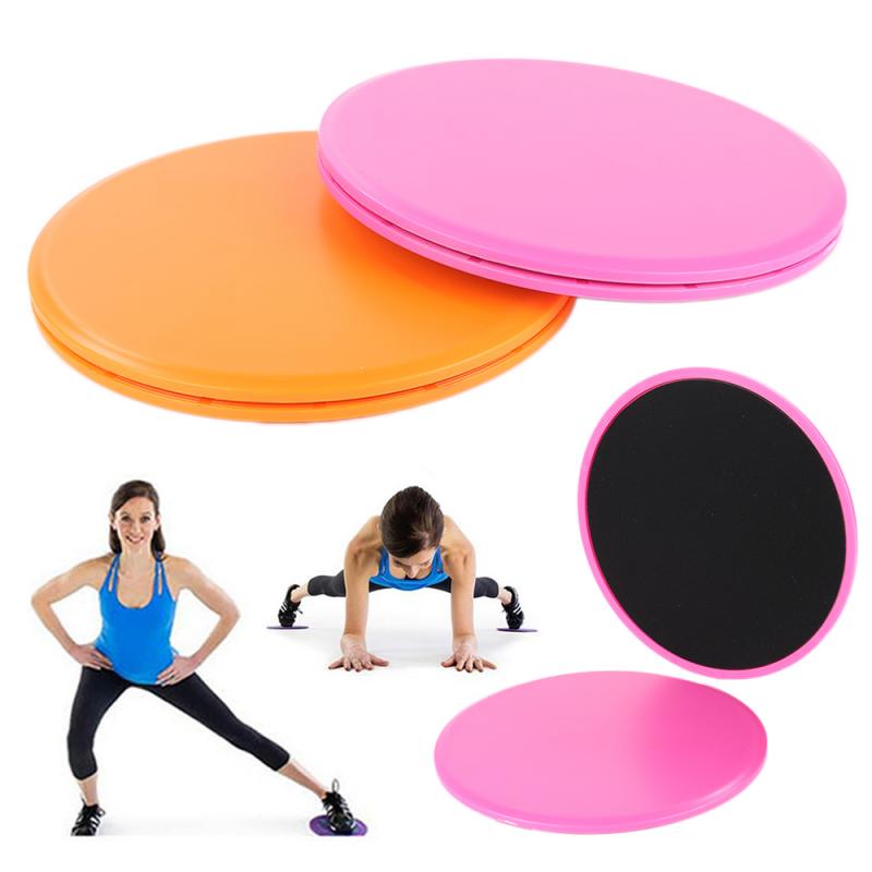 2Pcs Gliding Discs Slider Fitness Disc Gym Accessories Exercise Sliding Plate For Yoga Gym Abdominal Core Training Sport Gear ED