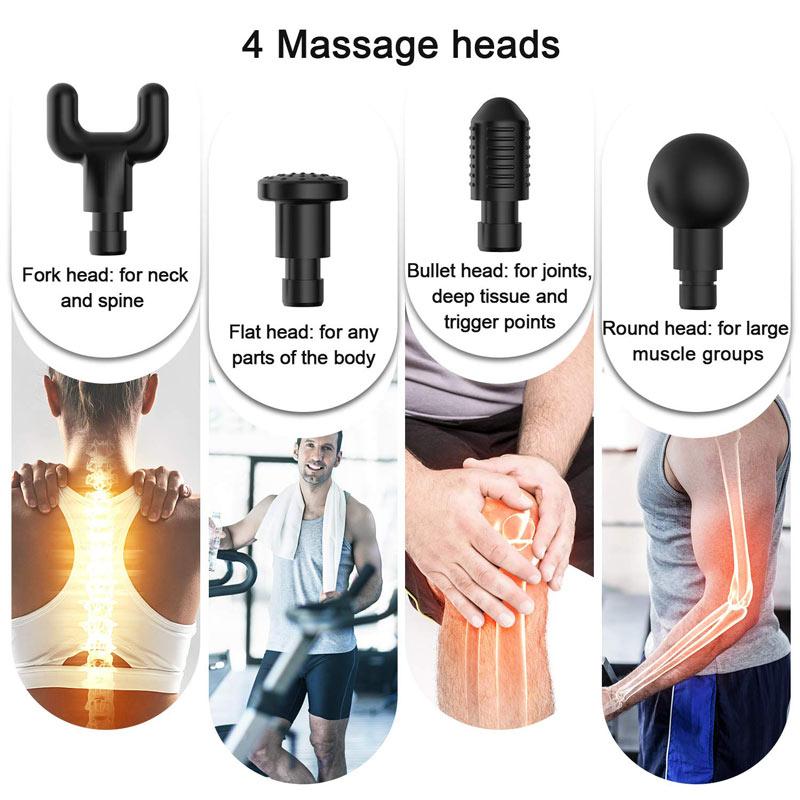 Coseey Fitness F9 30 Speeds Premium 6 Heads  Handheld Massager