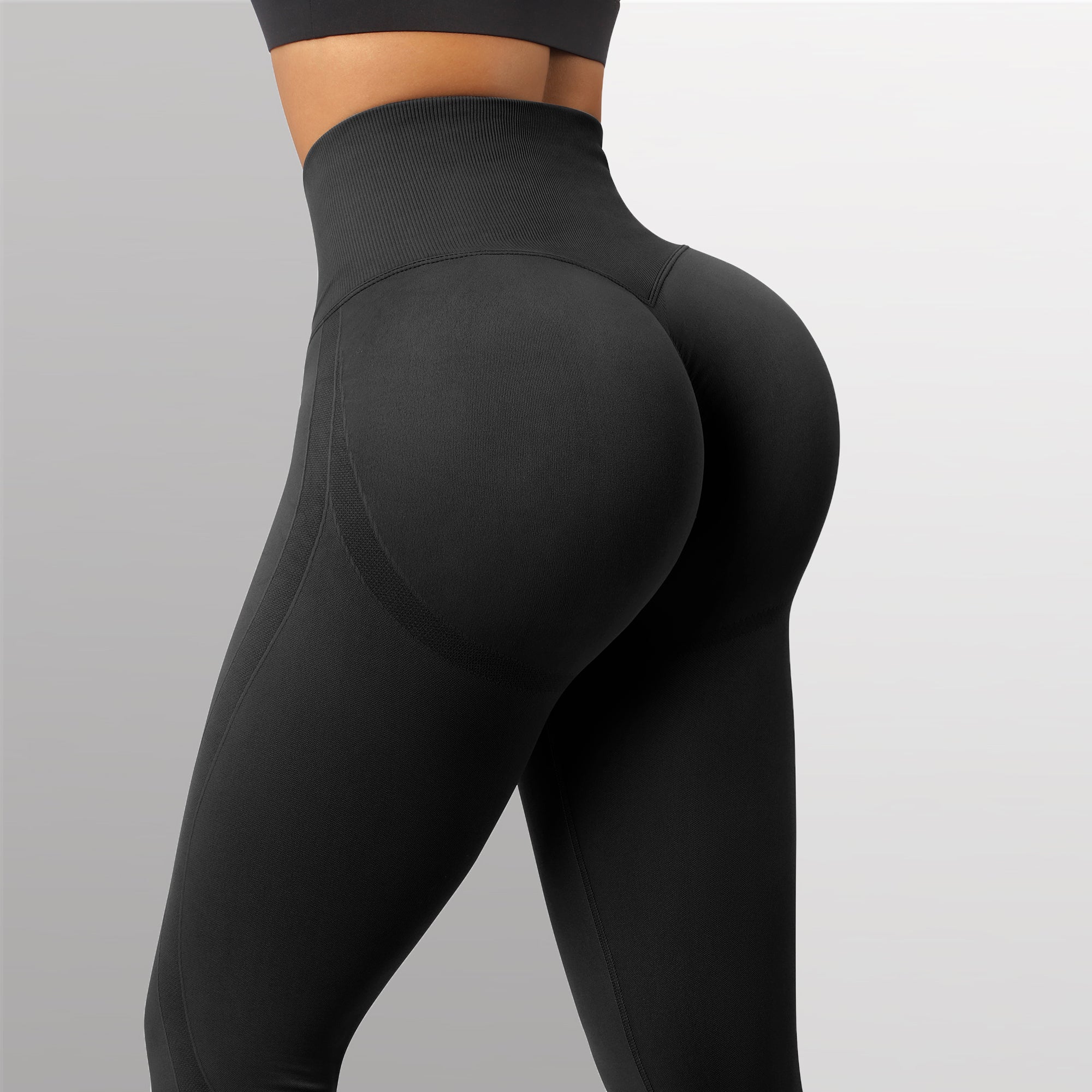 RUUHEE Solid Scrunch Butt Lifting High Wasted Leggings